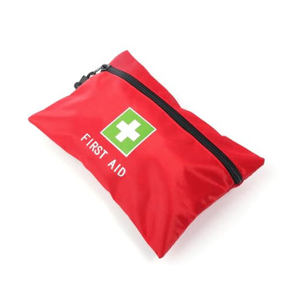 Red Emergency Bag First Aid Small Empty Travel Rescue Pouch First Responder Storage Medicine Pocket Bags for Car Home Office Kitchen Sport Ourdoors Bag Only