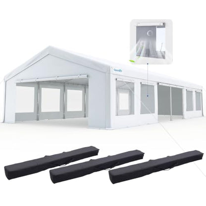 20x40ft Heavy Duty Party Tent Outdoor Canopy with Mesh Windows