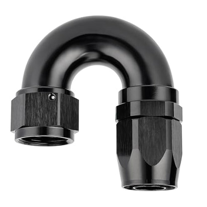 12AN 180 Degree One Piece Full Flow Hose End Fitting Swivel for CPE Braided Hose