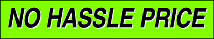 Ez line Vinyl Windshield Stickers 3 Dozen 15 Inch Chartreuse Slogan Dealership Pro Pack for Car Lots (36 Count)
