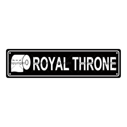 ROYAL THRONE SPACE Metal Tin Street Sign Bar Cafe Garage Cave Home Room Wall Bathroom Farmhouse Garden Porch Patio Decor
