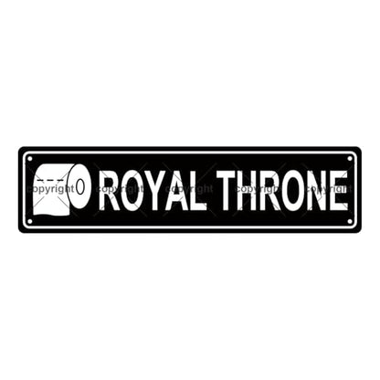 ROYAL THRONE SPACE Metal Tin Street Sign Bar Cafe Garage Cave Home Room Wall Bathroom Farmhouse Garden Porch Patio Decor