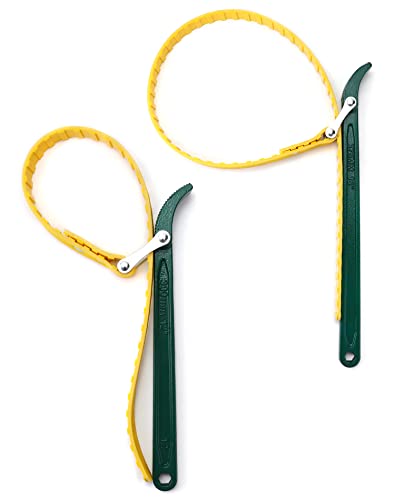 15" + 12" Belt Strap Wrench (2 Count)