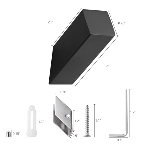 Black Towel Hooks (2 Count)