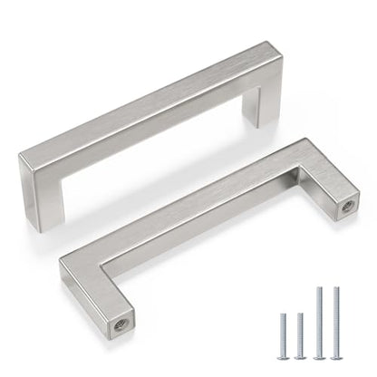 15 Pack 3-3/4 Inch Brushed Nickel Cabinet Pulls Kitchen Handles (15 Count)