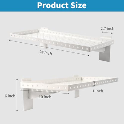 Slatwall Shelves 24x10 Inch (6 Count)