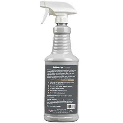 Rubber Care Matte Tire Shine & Ceramic Rubber Conditioner (32 Ounce)