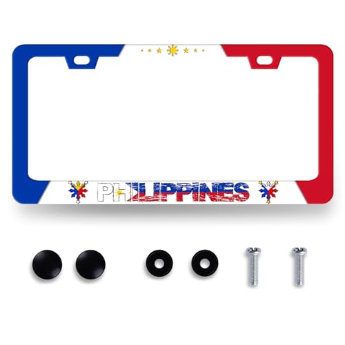 Philippine Flag License Plate Frame Philippines License Holder with 2 Holes