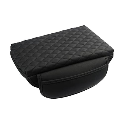 Center Console Cover Custom Fit for Hyundai Santa Cruz 2022 2023 2024 2025 2026 Armrest Cover Cushion Pad Santa Cruz Accessories PU Leather Armrest Seat Box Protector with Pockets Storage Bag