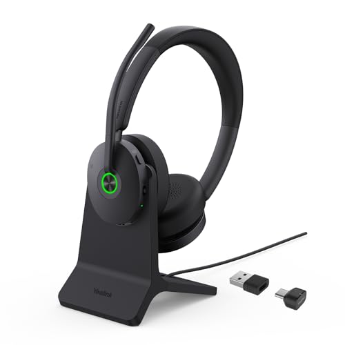 BH74 with Stand ANC Wireless Headset with Microphone for PC