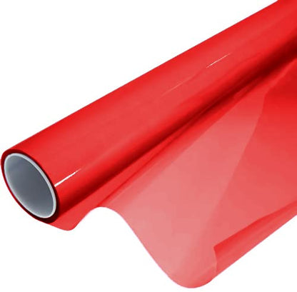 Extra Wide Headlight Taillight Vinyl Wet Tint Wrap 16 Inch x 48 Inch Roll Including Yellow Detailer Squeegee & 2X Black Felt Edge Decals