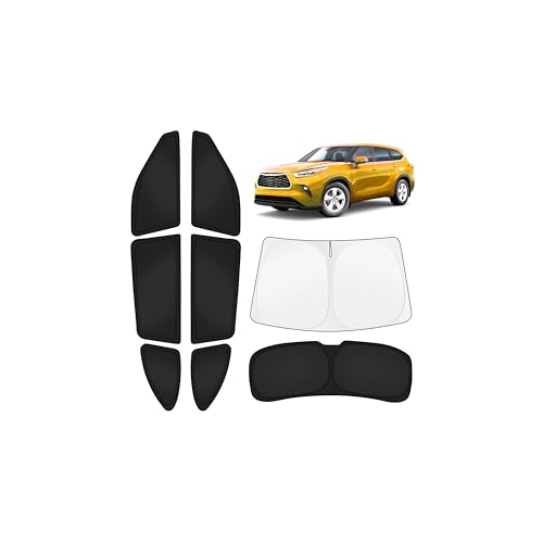 Car Window Shades for Toyota Highlander 2020 (8 Count)