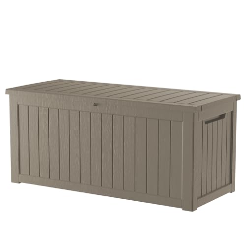 270 Gallon Outdoor Storage Box Patio Deck Box Waterproof