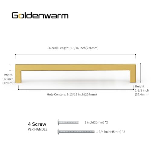 30 Pack Gold Cabinet Handles 8