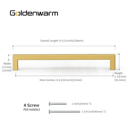 30 Pack Gold Cabinet Handles 8
