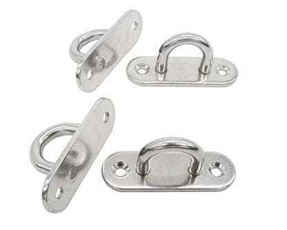 Stainless Steel Ceiling Hooks & Wall Hangers (4 Count)