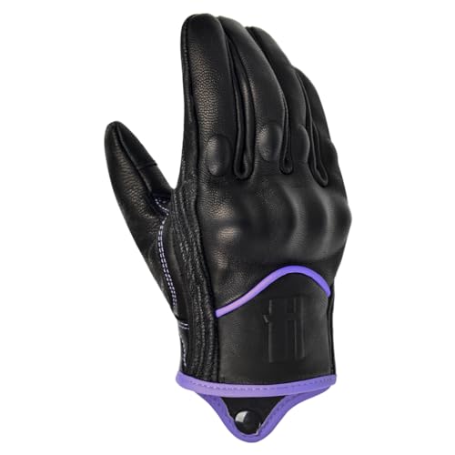 Harssidanza Woman Touch Motorcycle Racing Gloves GL016US Light Purple S