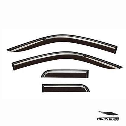 Tape on Extra Durable Rain Guards for Trucks Ford F150 2004