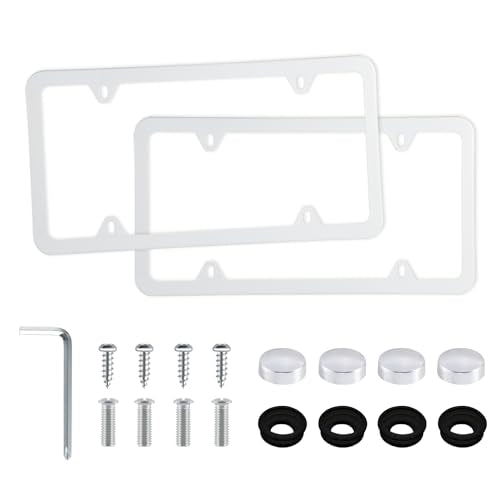 4 Holes Stainless Steel License Plate Frames