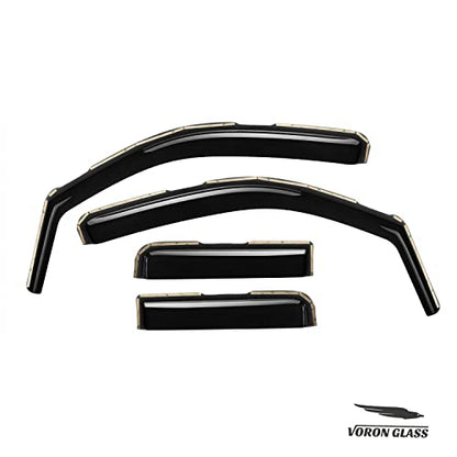 in Channel Extra Durable Rain Guards for Nissan Frontier 2005 (4 Count)