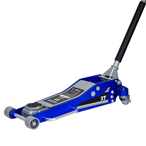 6600lbs 3Ton Aluminum Steel Floor Jack Dual Piston Hydraulic Car Jack