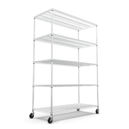 5 Tier NSF Metal Shelf Wire Shelving Unit