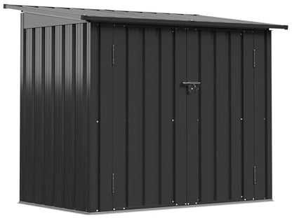 Outdoor Storage Cabinet 35 Cu.Ft Metal Storage Shed with Floor