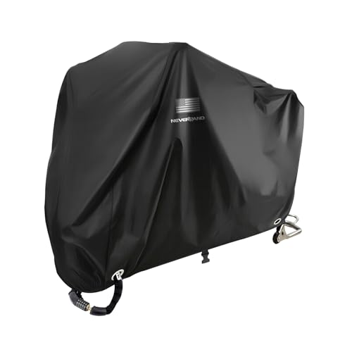 Motorcycle Cover Waterproof Outdoor All Weather Protection Black