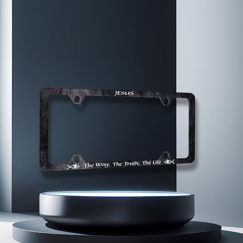 Jesus The Way The Truth The Life License Plate Frame 12.2 x 6.2 Inch