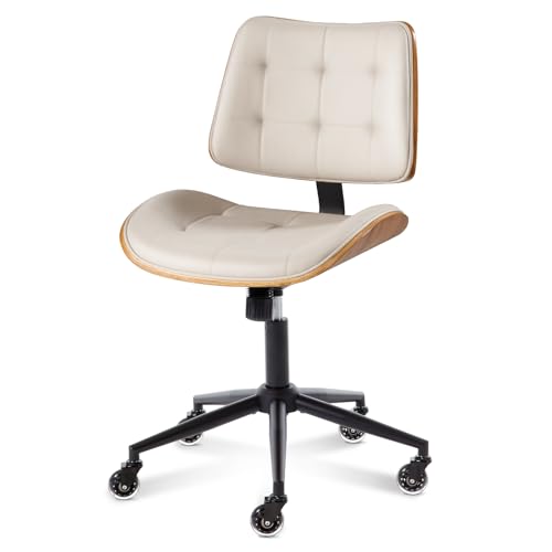 Home Office Desk Chair with Rubber Wheels