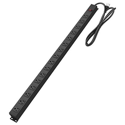 Metal Wall Mount Power Strip