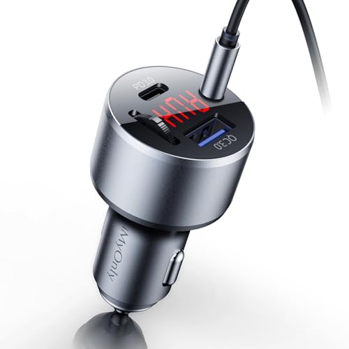 Bluetooth V5.4 AUX Car Adapter FM Transmitter