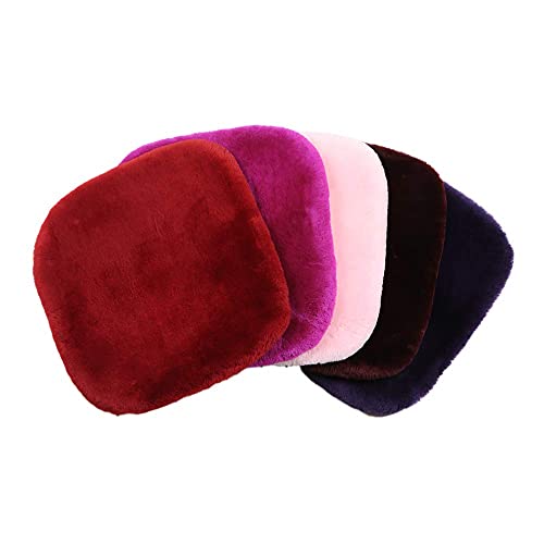 Gray Genuine Sheepskin Car Seat Cover for Fuzzy Fur Wool Cushion