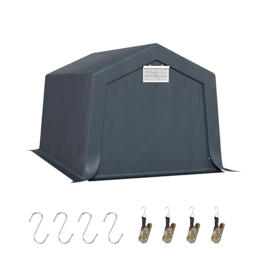 10x15 ft Storage Shelter Shed Portable Outdoor Carport Garage