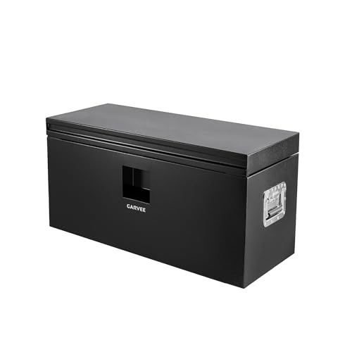 30 in Black Steel Truck Bed Tool Box