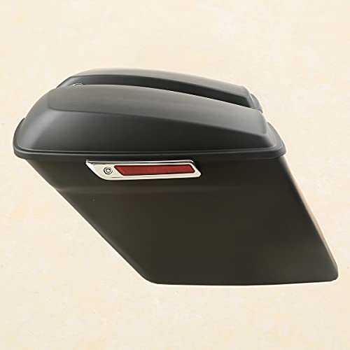 Motorcycle Stretched Saddlebags with Chrome Conversion Brackets Fit For Harley Softail Deluxe Heritage Softail 1984