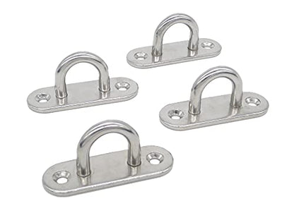 Stainless Steel Ceiling Hooks & Wall Hangers (4 Count)