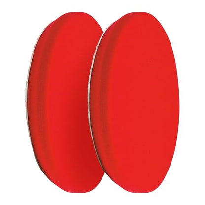 6.5” Red Foam Waxing Pads for Car Detailing (2 Count)