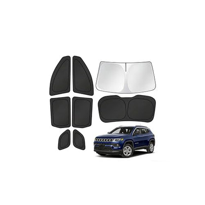 Windshield Sun Shade for Jeep Compass 2017 (8 Count)