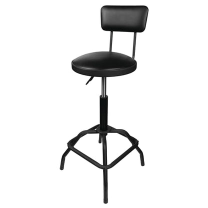 W85016 Pneumatic Shop Stool with Removable Backrest