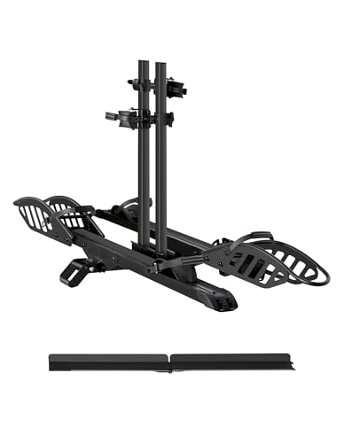 2 Ebike Rack Hitch Mount Bike Rack for Car with Ramp