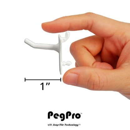 PegPro® 1" Hooks Kit for Standard “Wood Fiber” pegboard (24 Count)