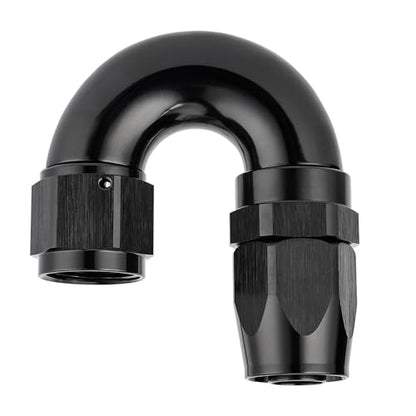 10AN 180 Degree One Piece Full Flow Hose End Fitting Swivel for CPE Braided Hose