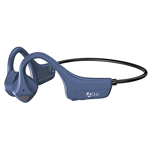 Bluetooth Headphones Waterproof Bone Conduction Headset Open Ear Earphones Blue Headset with mic