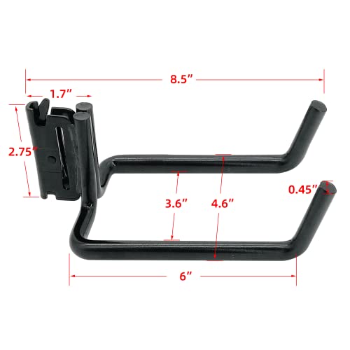 2 Pack E Track Heavy Duty Shovel Hanger (2 Count)