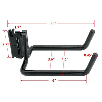4 Pack E Track Heavy Duty Shovel Hanger (4 Count)