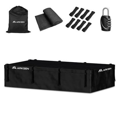 Extra Wide 42 Cubic Feet Waterproof Rooftop Cargo Carrier Bag Heavy Duty Car Roof Rack Bag for Full