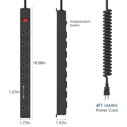 Heavy Duty Power Strip (2 Count)