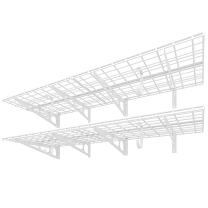 2 Pack 2x6ft Garage Shelving with Hooks (2 Count)