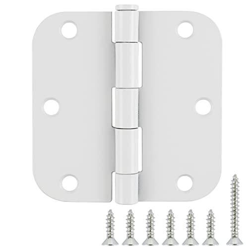 3 1 2" Matte White Door Hinges 3.5" 5